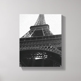 Tour d' Eiffel Print op gewikkeld canvas