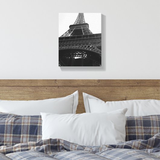 Tour d' Eiffel Print op gewikkeld canvas (Insitu (Slaapkamer))