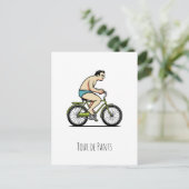 Tour de broek briefkaart (Staand voorkant)
