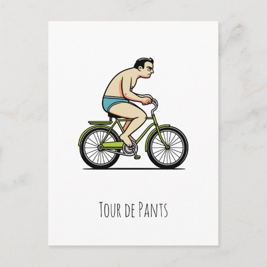 Tour de broek briefkaart (Voorkant)
