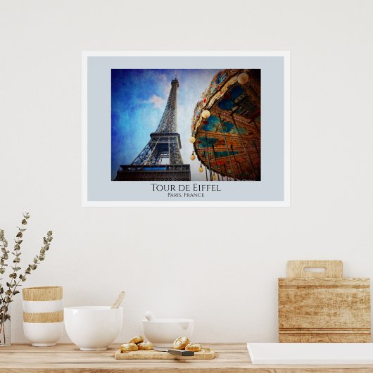 Tour de Eiffel Parijs Poster (Keuken)