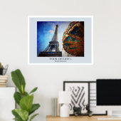 Tour de Eiffel Parijs Poster (Thuiskantoor)
