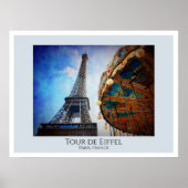 Tour de Eiffel Parijs Poster (Voorkant)