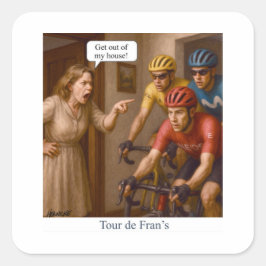 Tour de Fran’s Vierkante Sticker