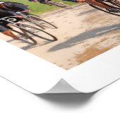 Tour de France 1903 eerste race kleur Redux Poster (Hoek)