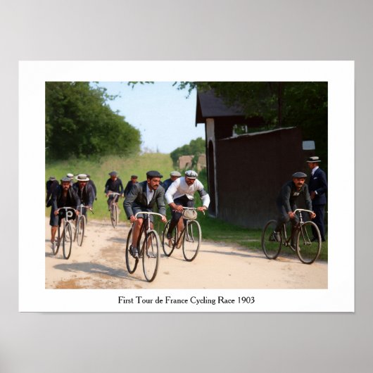 Tour de France 1903 eerste race kleur Redux Poster (Voorkant)