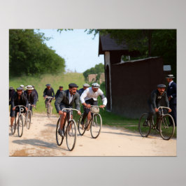 Tour de France 1903 eerste race kleur Redux Poster