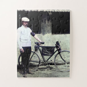 Tour De France 1903 Winnaar Maurice Garin Gekleurd Legpuzzel