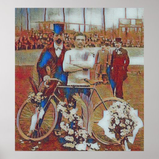 Tour de France 1903 Winner Maurice Garin Digital Poster (Voorkant)