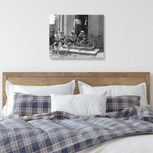 Tour de France 1921 Na De Etappe Bier Tijd Colo Canvas Afdruk (Insitu (Slaapkamer))