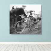 Tour de France 1928 etappe 10 Raymond Decorte Canvas Afdruk (Insitu (Houten vloer))