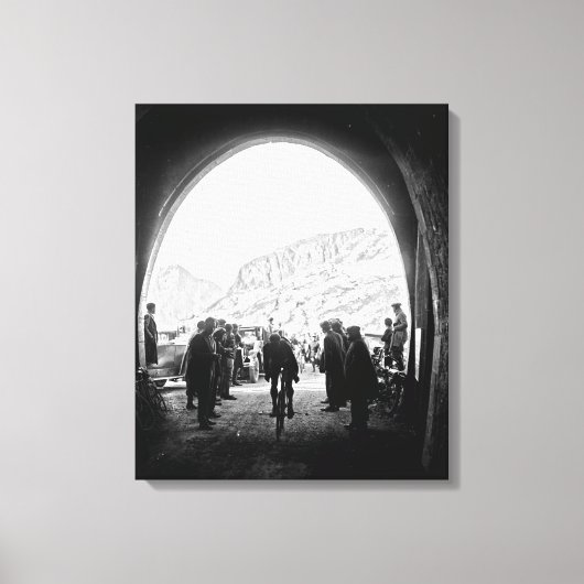 Tour de France 1928 Etappe 14 Galibier Canvas Afdruk (Voorkant)