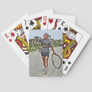 Tour de France 1928 Etappe 7 Italiaan Giusto Cerut Pokerkaarten