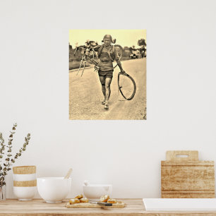 Tour de France 1928 Etappe 7 Italiaan Giusto Cerut Poster
