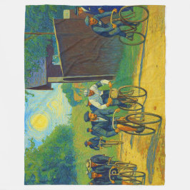 Tour de France Eerste Race 1903 van Gogh Redux Fleece Deken