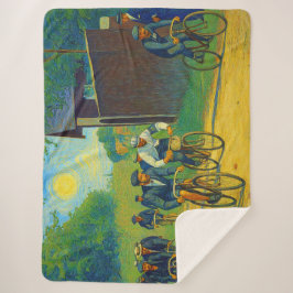 Tour de France Eerste Race 1903 van Gogh Redux Sherpa Deken