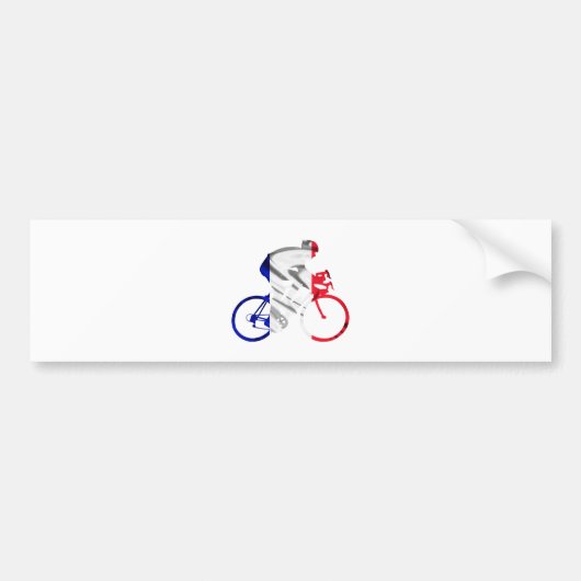 Tour de france-fietser bumpersticker (Voorkant)