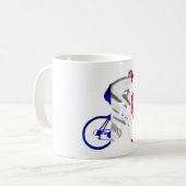 Tour de france-fietser koffiemok (Voorkant links)