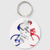 Tour de france-fietser sleutelhanger (Voorkant)