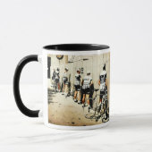  Tour de France fietsers 'Pee Stop 1970s Mok (Links)