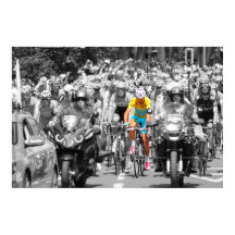 Tour de France Gele Trui Peloton Wielerwedstrijd 