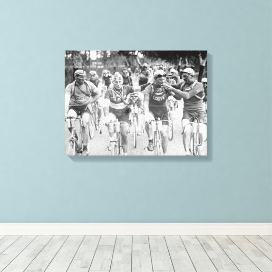 Tour De France jaren 20 Canvas Afdruk (Insitu (Houten vloer))