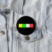 Tour de France Jerseys 2 zwarte Buttonnen Ronde Button 7,6 Cm (In situ)