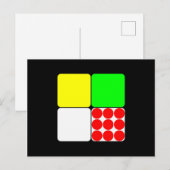 Tour de France Jerseys 3 Black Briefkaart (Voorkant / Achterkant)