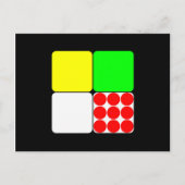 Tour de France Jerseys 3 Black Briefkaart (Voorkant)