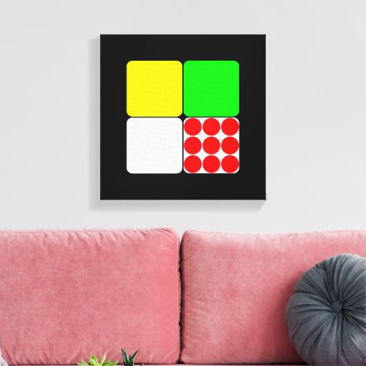 Tour de France Jerseys 3 Black Canvas Afdruk (Insitu (Woonkamer))