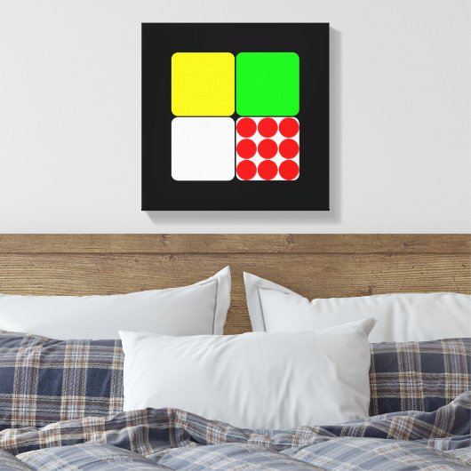 Tour de France Jerseys 3 Black Canvas Afdruk (Insitu (Slaapkamer))