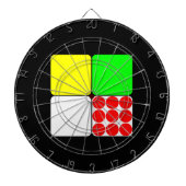 Tour de France Jerseys 3 Black Dartbord (Voorkant)