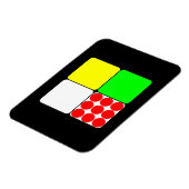 Tour de France Jerseys 3 Black Magneet (Linkerzijde)