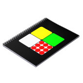 Tour de France Jerseys 3 Black Notitieboek (Linkerzijde)