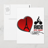 Tour De France Paris Heart Briefkaart (Voorkant / Achterkant)