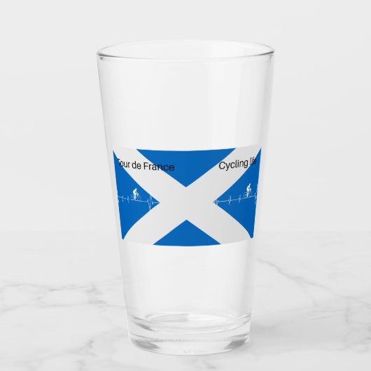 Tour de France Scotland Glass Glas (Voorkant)