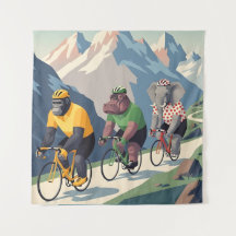 Tour de France WPA-stijl canvasprint