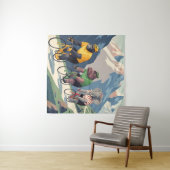 Tour de France WPA styled canvas print Wandkleed (In Situ (horizontaal))