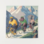 Tour de France WPA styled canvas print Wandkleed (Voorkant)