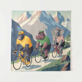 Tour de France WPA styled canvas print Wandkleed