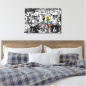 Tour de France Yellow Jersey Peloton Cycling Race Canvas Afdruk (Insitu (Slaapkamer))