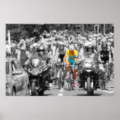 Tour de France Yellow Jersey Peloton Cycling Race Poster (Voorkant)