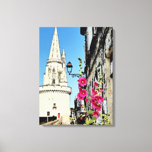 Tour de La Lanterne, La Rochelle, Frankrijk Canvas Afdruk (Voorkant)