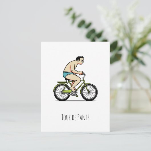 Tour de pants briefkaart (Staand voorkant)
