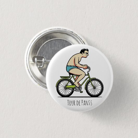 Tour de pants ronde button 3,2 cm (Voorkant /achterkant)