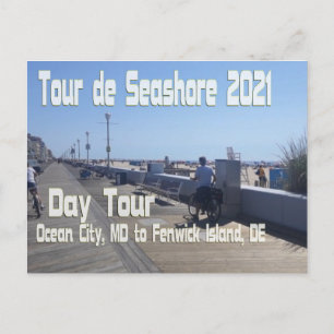 Tour de Seashore 2021 - Day Tour (DT) Ocean City, Briefkaart