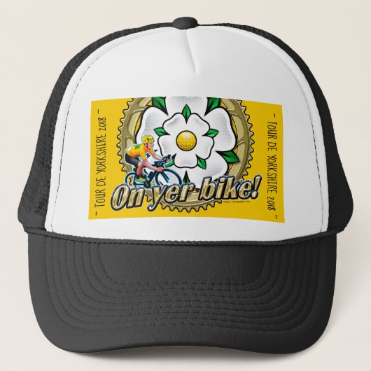 Tour de Yorkshire 2018 ‘On yer Bike’ honkbal pet (Voorkant)