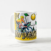 Tour de Yorkshire 2018 ‘On yer Bike’ koffie mok (Voorkant links)