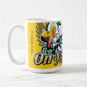 Tour de Yorkshire 2018 ‘On yer Bike’ koffie mok (Links)