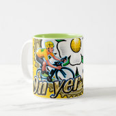 Tour de Yorkshire 2018 ‘On yer Bike’ koffie mok (Voorkant links)
